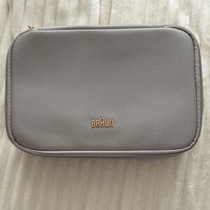 Braun Gray Leather Pouch
